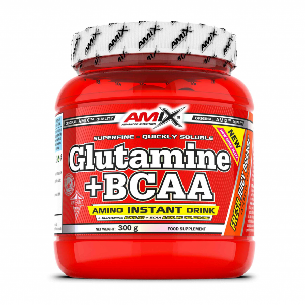 Glutamine + BCAA powder 300g Orange